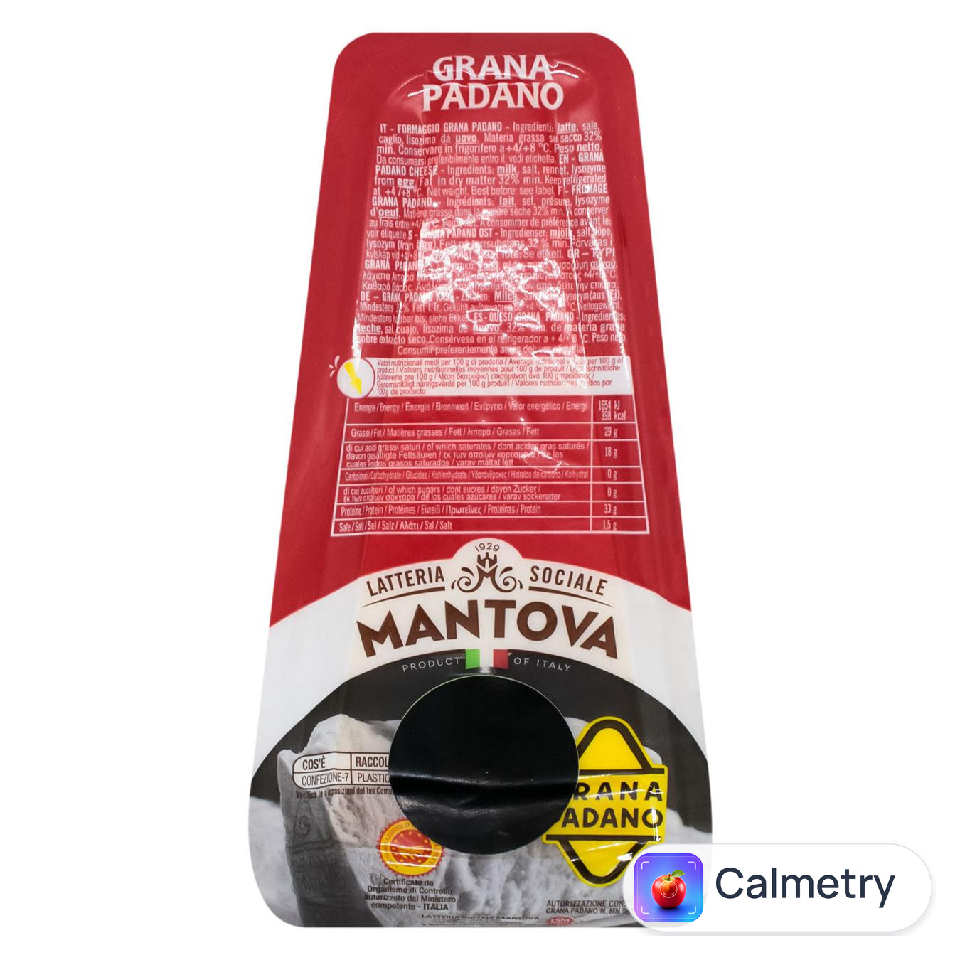 Сир Mantova Грана Падано 32% 150г — фото продукту