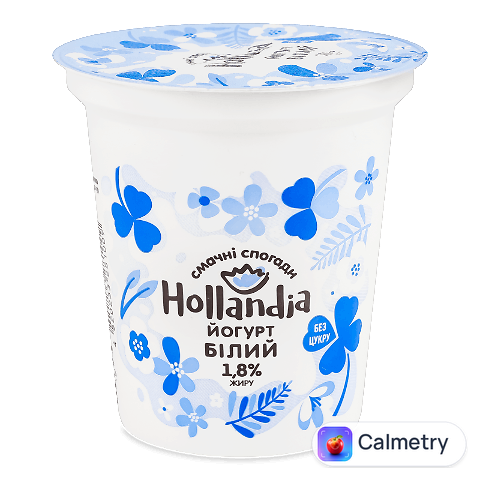 Йогурт Hollandia Білий без цукру 1,8% стакан, 260г