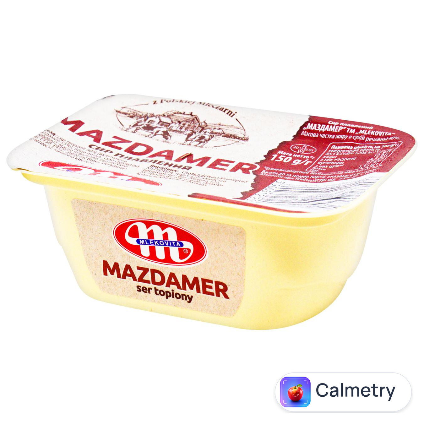Сир плавлений Mlekovita Маасдамер 60% 150г