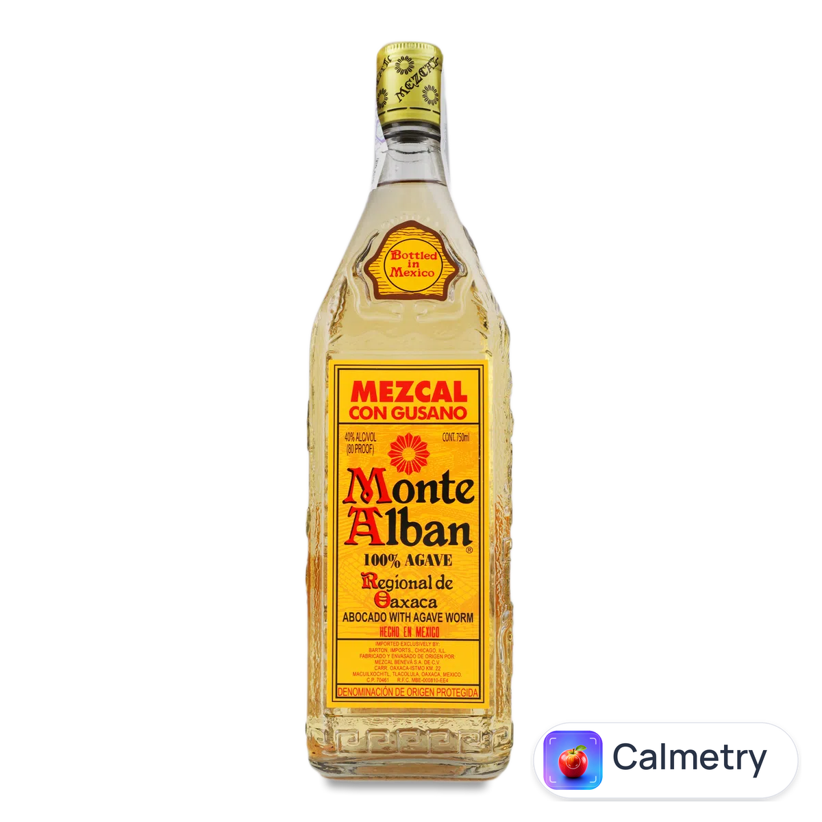 Мескаль Monte Alban Mezcal Con Gusano 100% Agave 0,75л