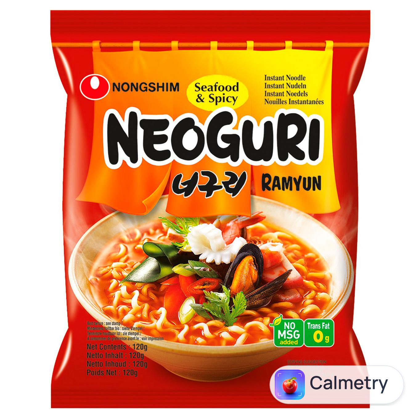 Локшина Nongshim Рамен з морепродуктами гостра 120г