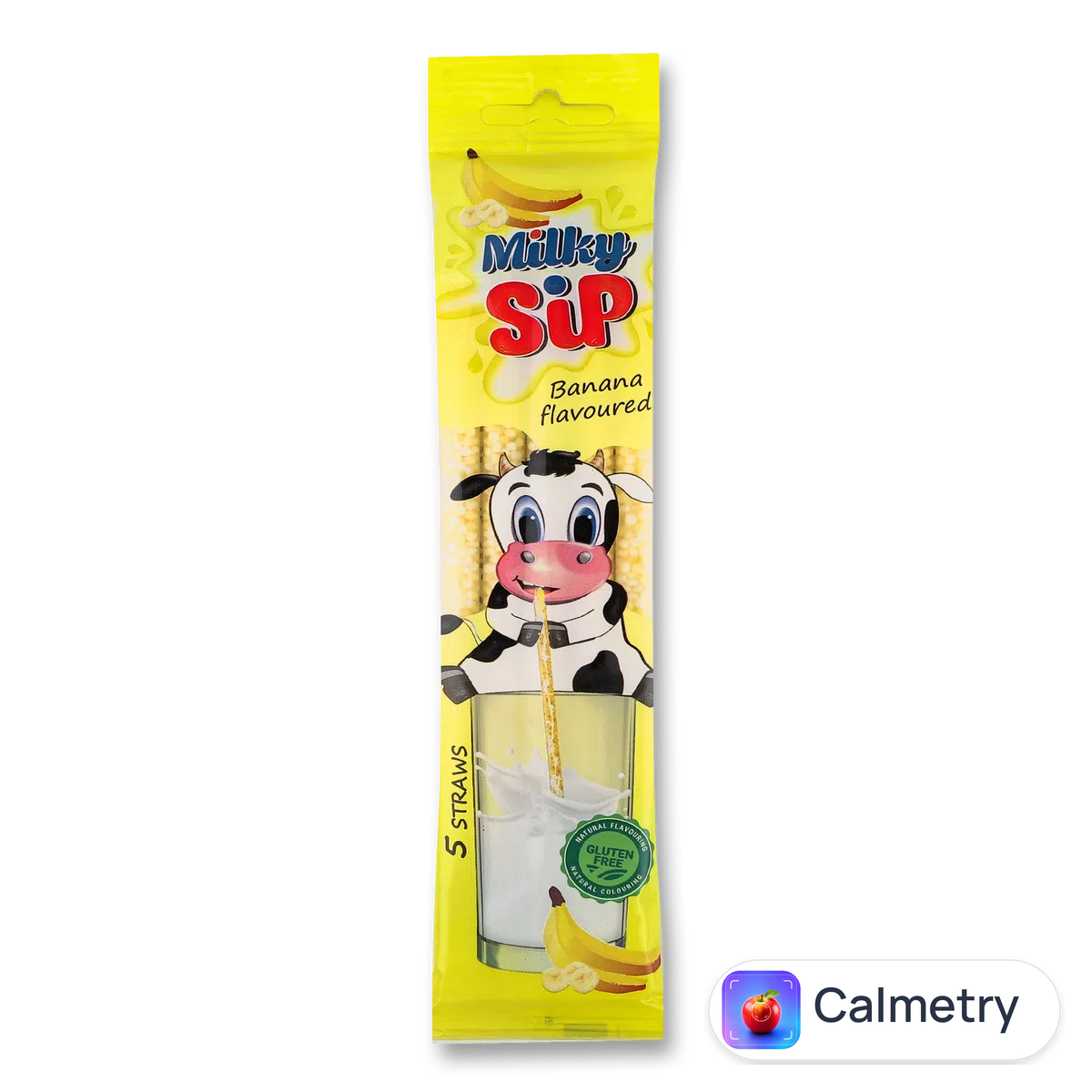 Трубочка MilkySip ароматизована для молока банан 30г