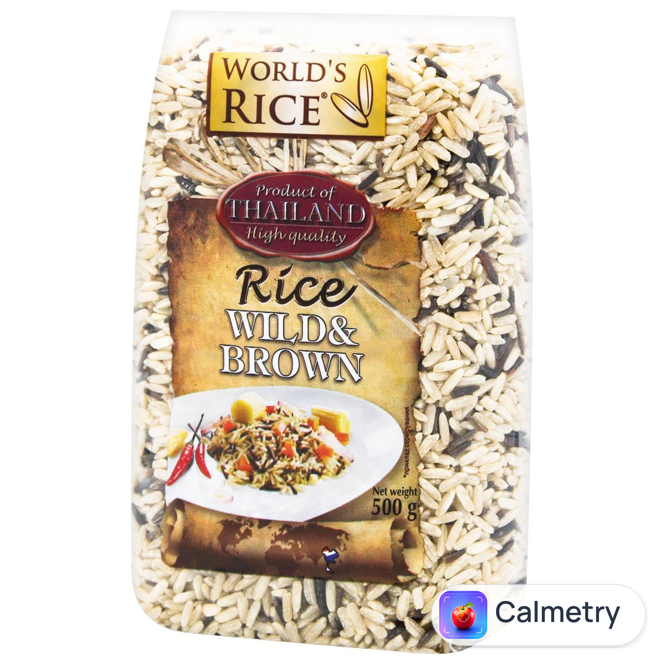 Рис World's Rice Дикий+Натурал 500г