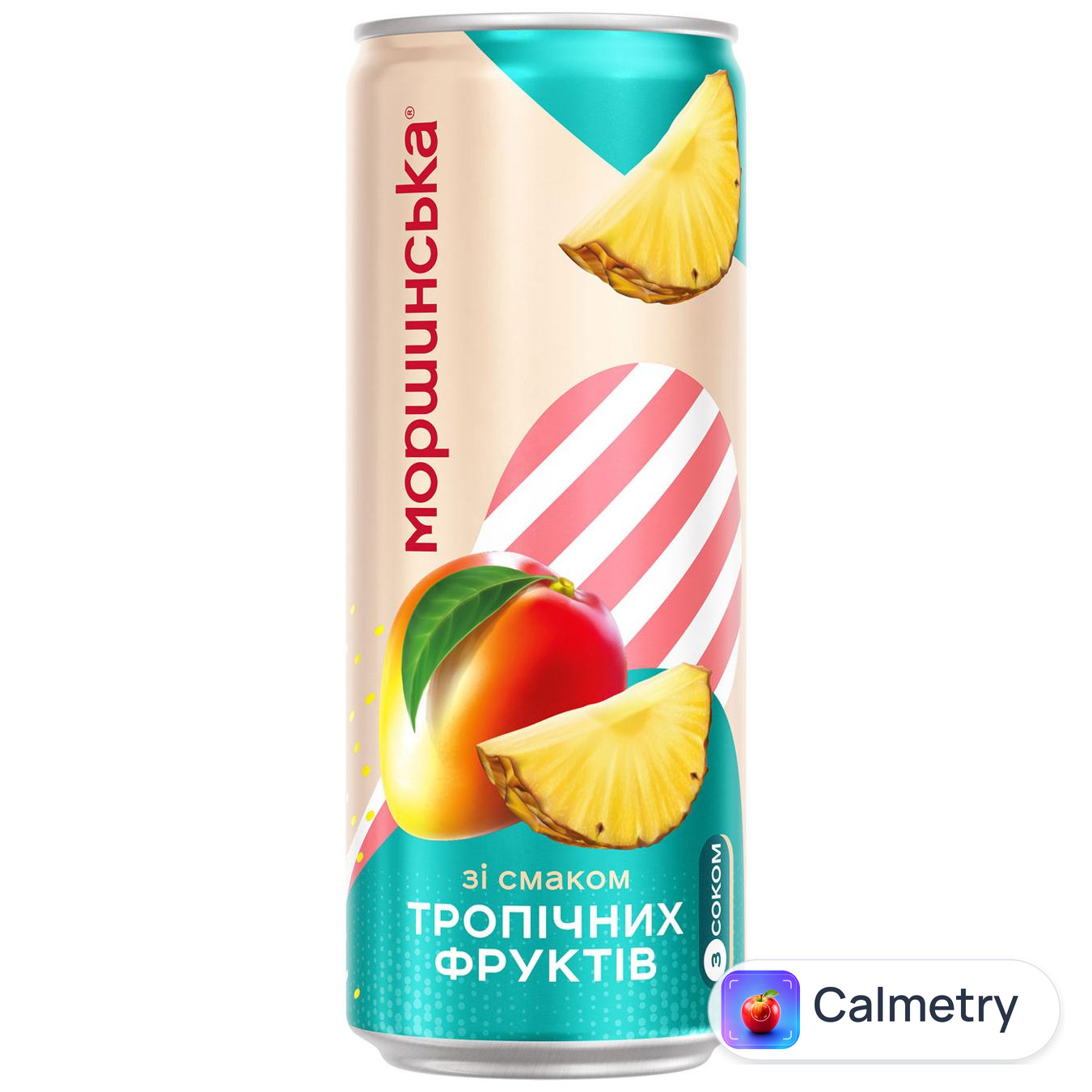 Напій газований Моршинська Лимонада соковмісний зі смаком тропічних фруктів 0,33л