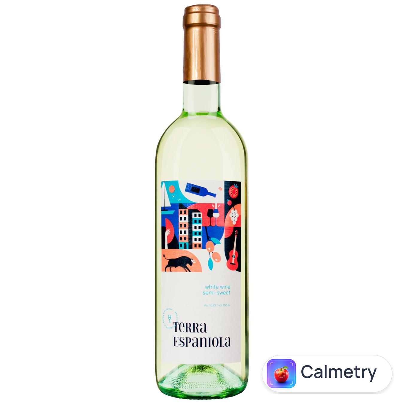 Вино Terra Espaniola біле напівсолодке 10,5% 0,75л