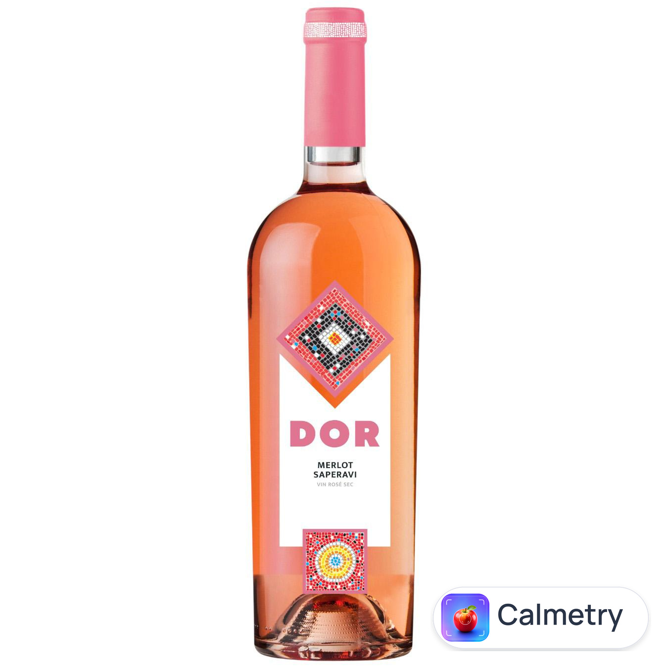 Вино Bostavan DOR Merlot-Saperavi рожеве сухе 13,5% 0,75л — фото продукту