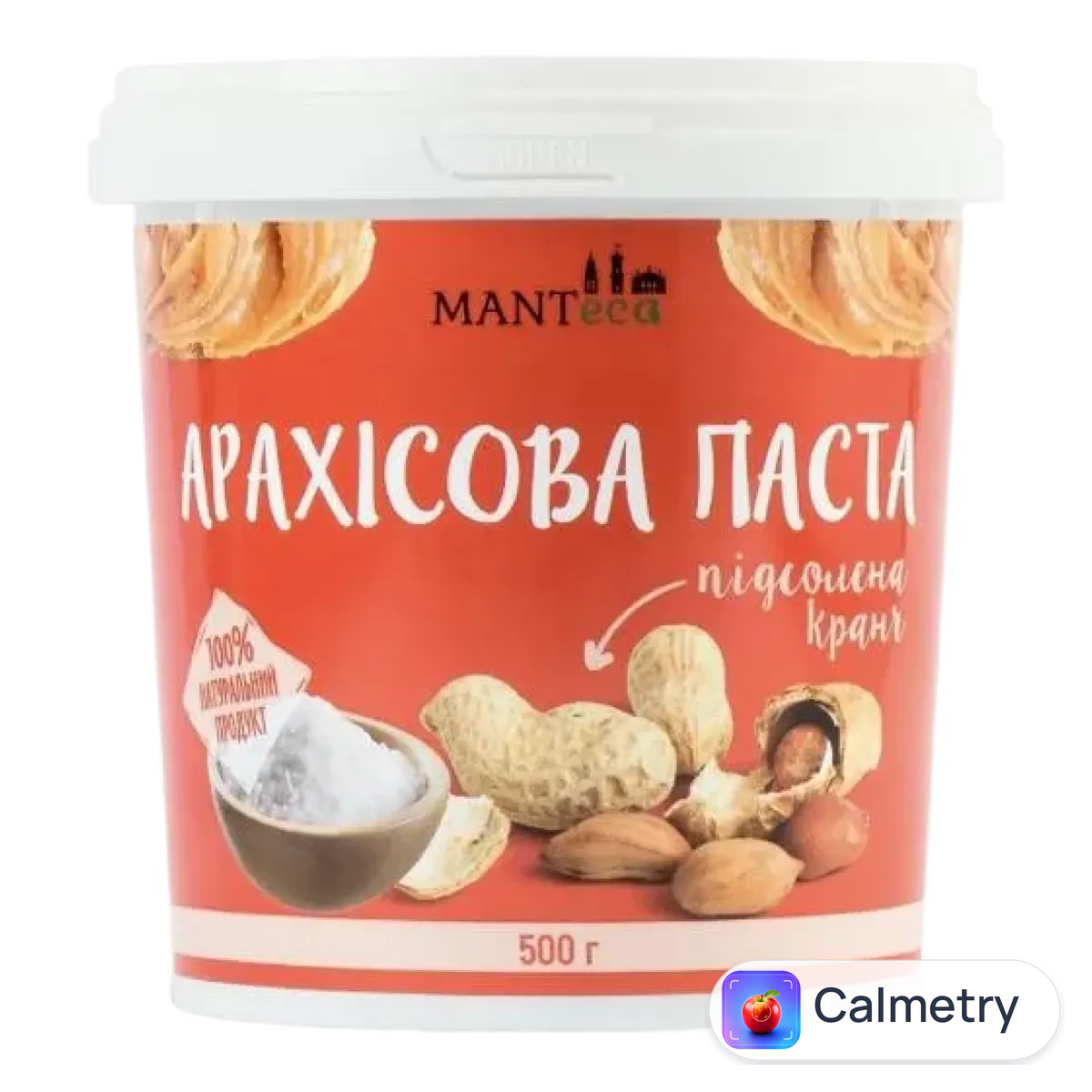 Паста арахісова «Лавка традицій» Mantecа з кранчами підсолена 180г