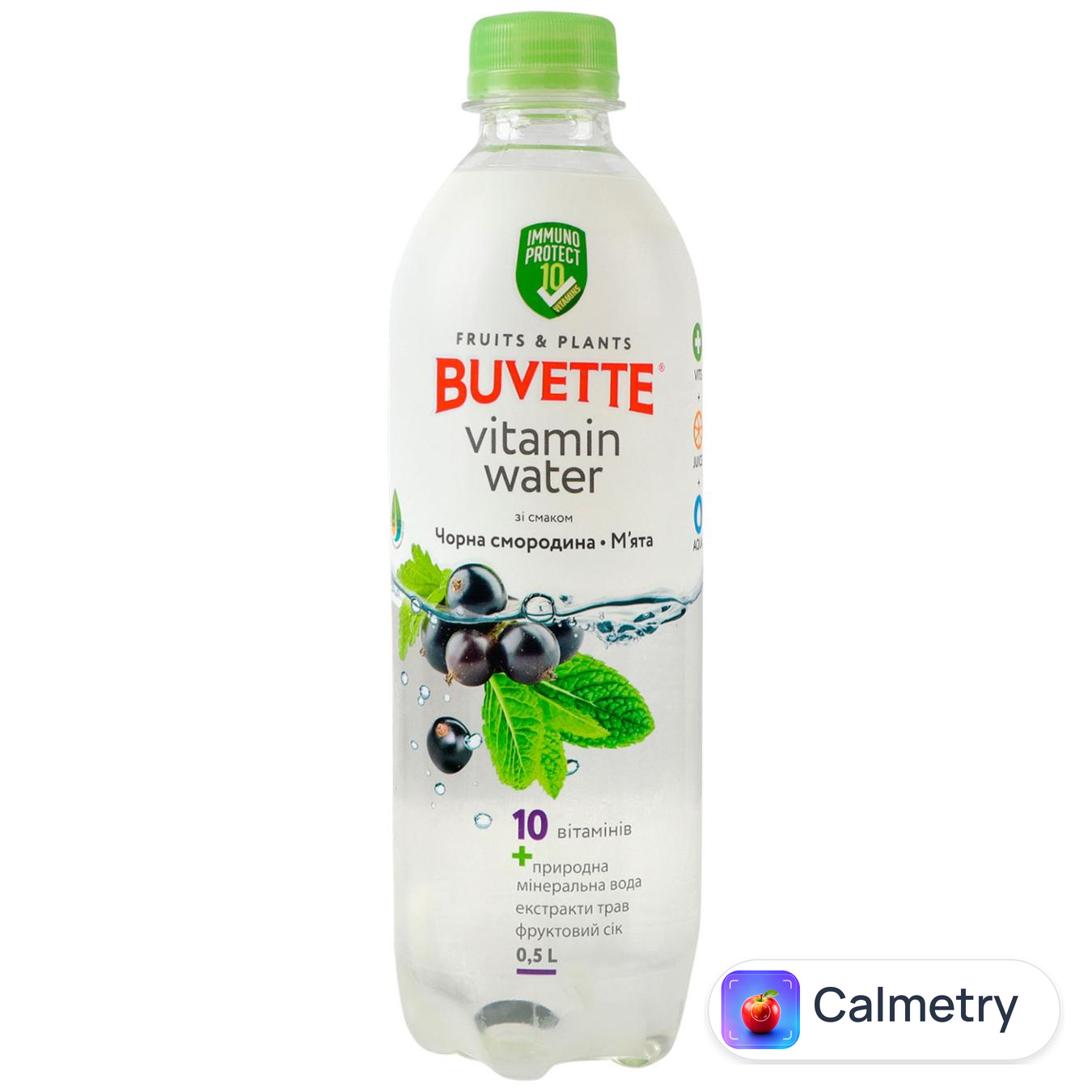 Напій негазований Buvette соковмісний зі смаком чорної смородини та м'яти 0,5л