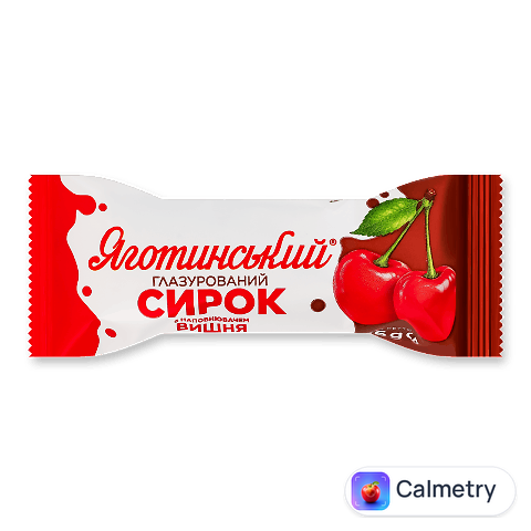Сирок глазурований Яготинський з наповнювачем вишня 15%, 36г