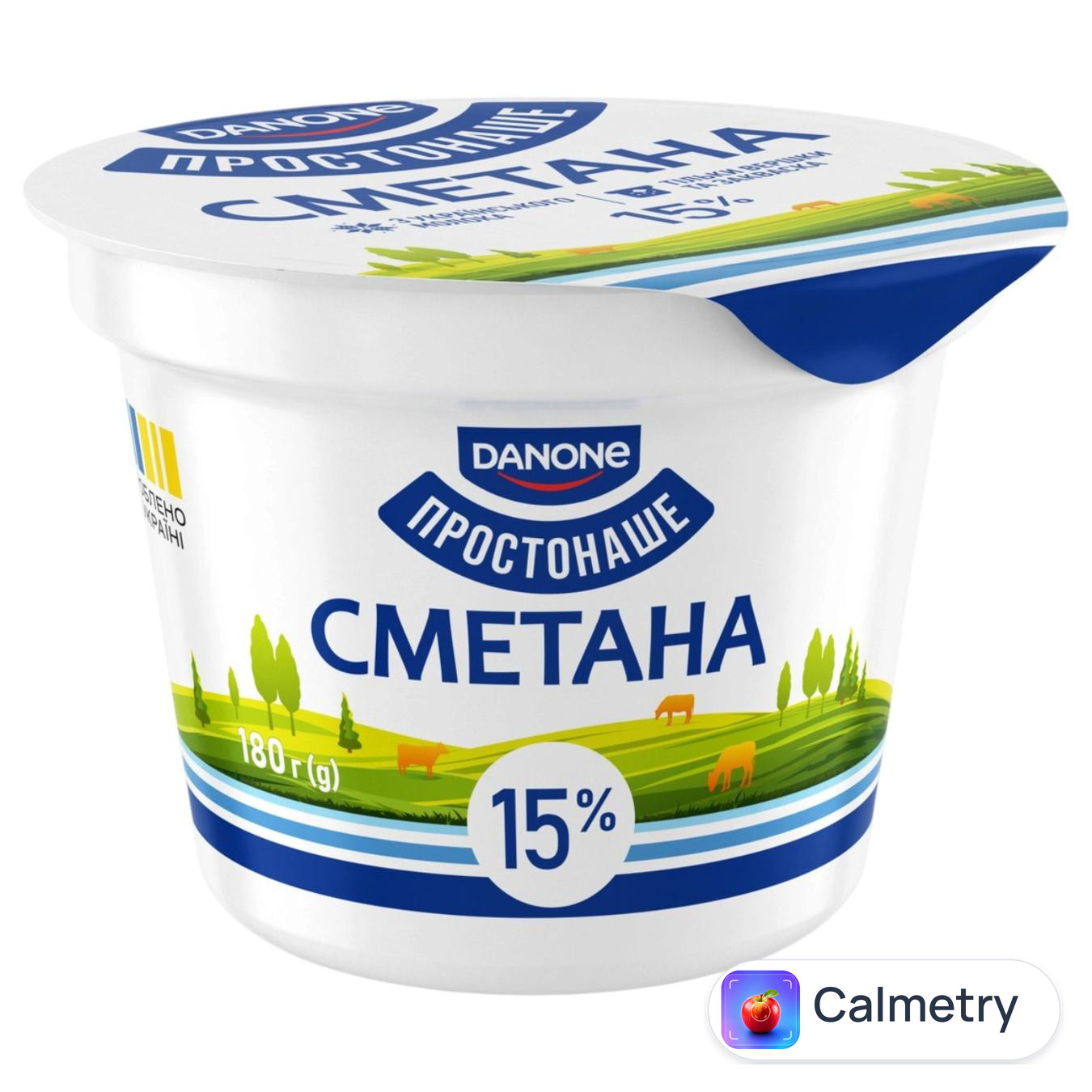 Сметана Простонаше 15% 180г