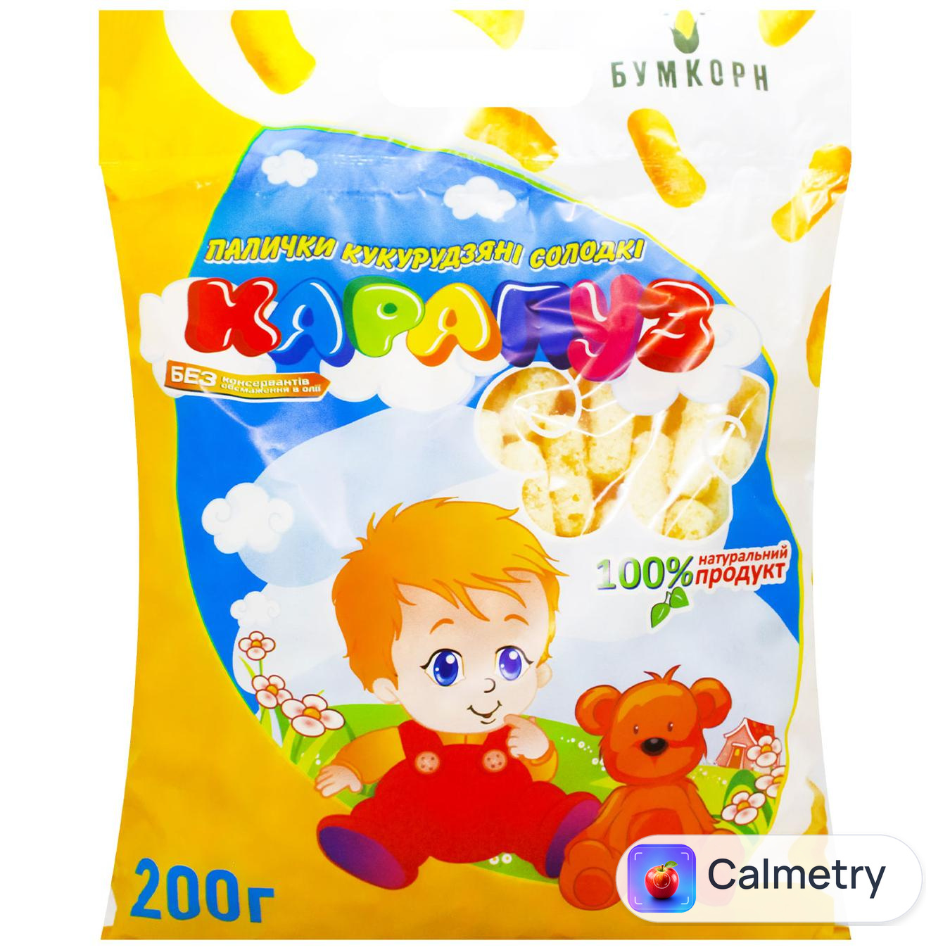 Палички кукурудзяні Бумкорн Карапуз солодкі 200г