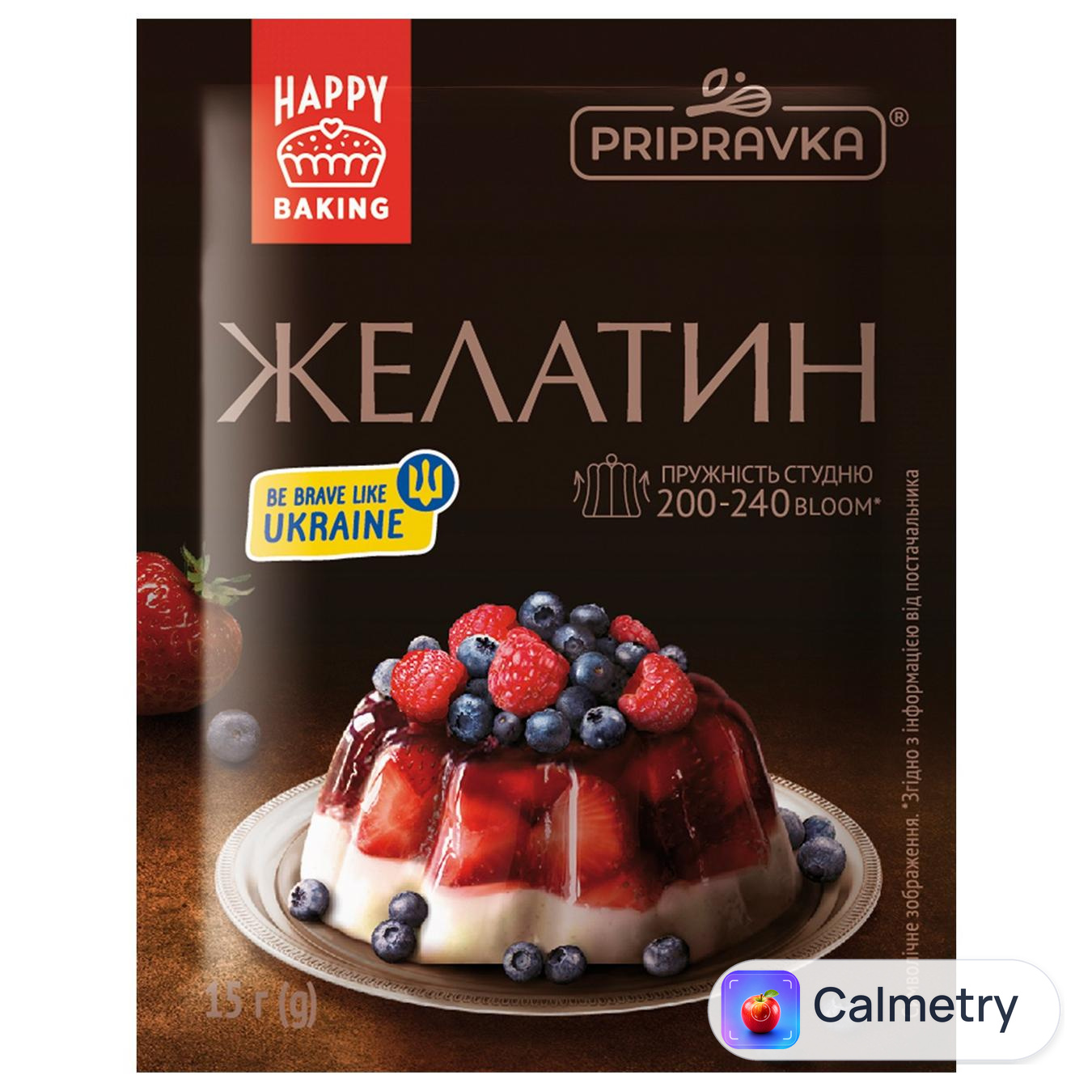 Желатин Pripravka харчовий швидкорозчинний 15г