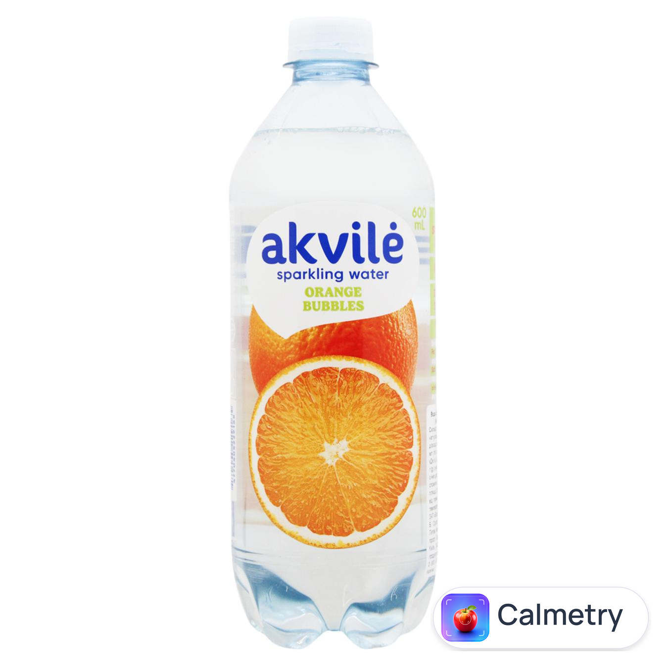 Вода мінеральна Akvile зі смаком апельсина слабогазована 0,6л
