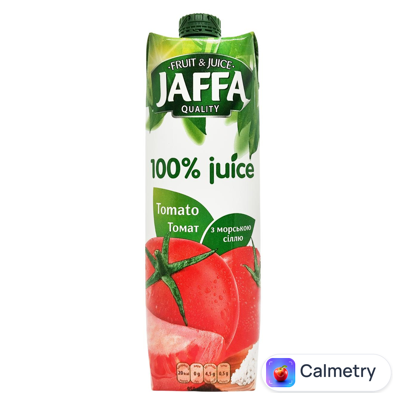 Сік Jaffa томатний з морською сіллю 0,95л — фото продукту