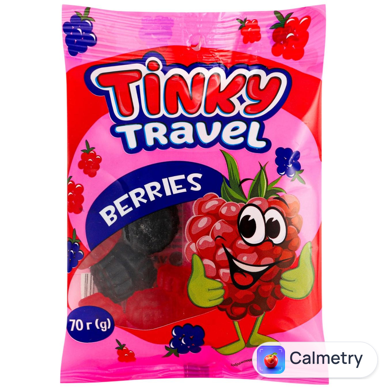 Цукерки Tinky Travel Berries желейні 70г