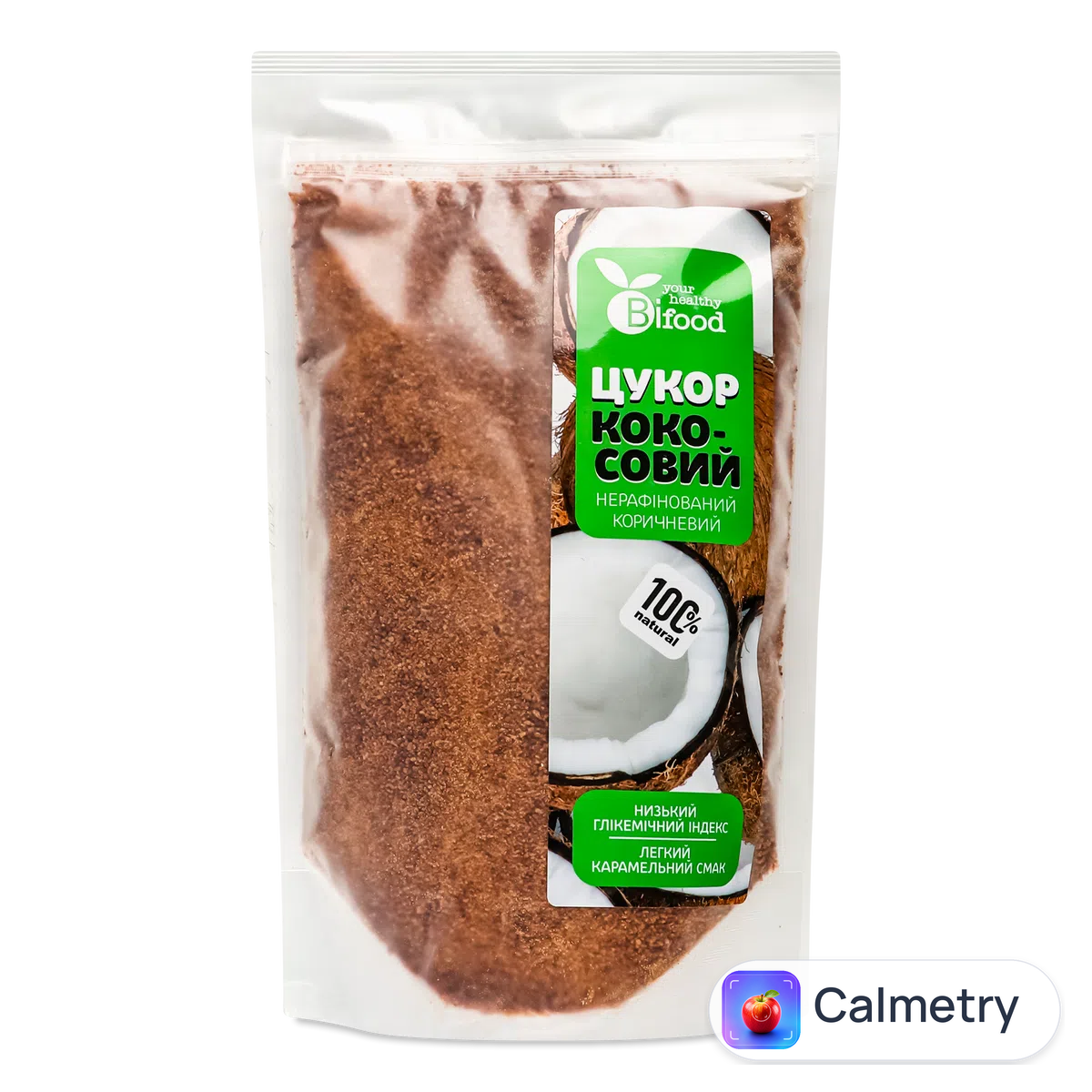Цукор Bi food кокосовий нерафінований коричневий 400г