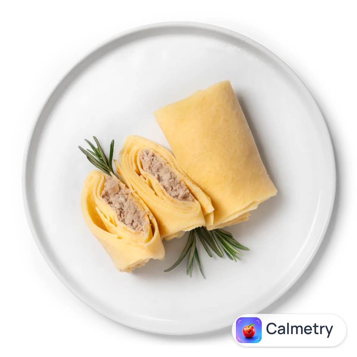 Млинці з курячим та свинячим м'ясом в упаковці