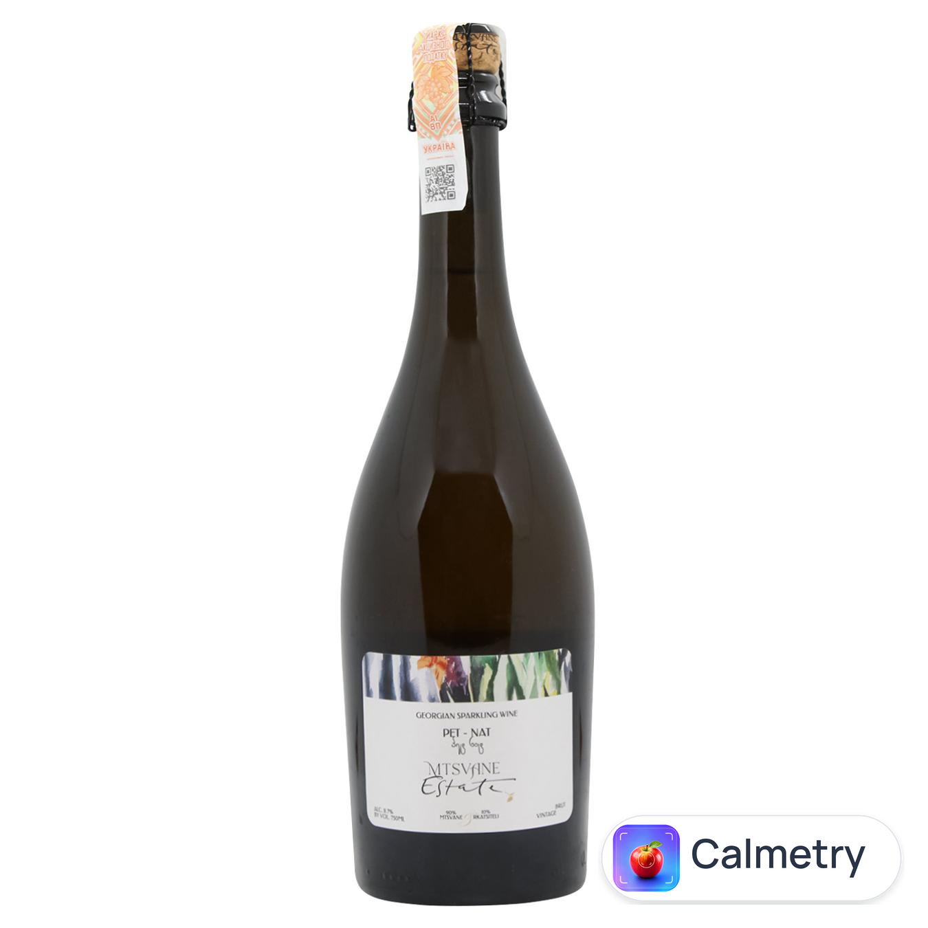 Вино ігристе Mtsvane Estate Pet-Nat Mtsvane біле брют 11,7% 0,75л