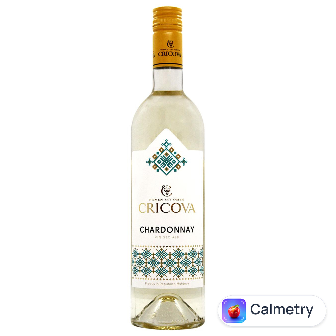 Вино Cricova Шардоне Національне біле сухе 12,5% 0,75л