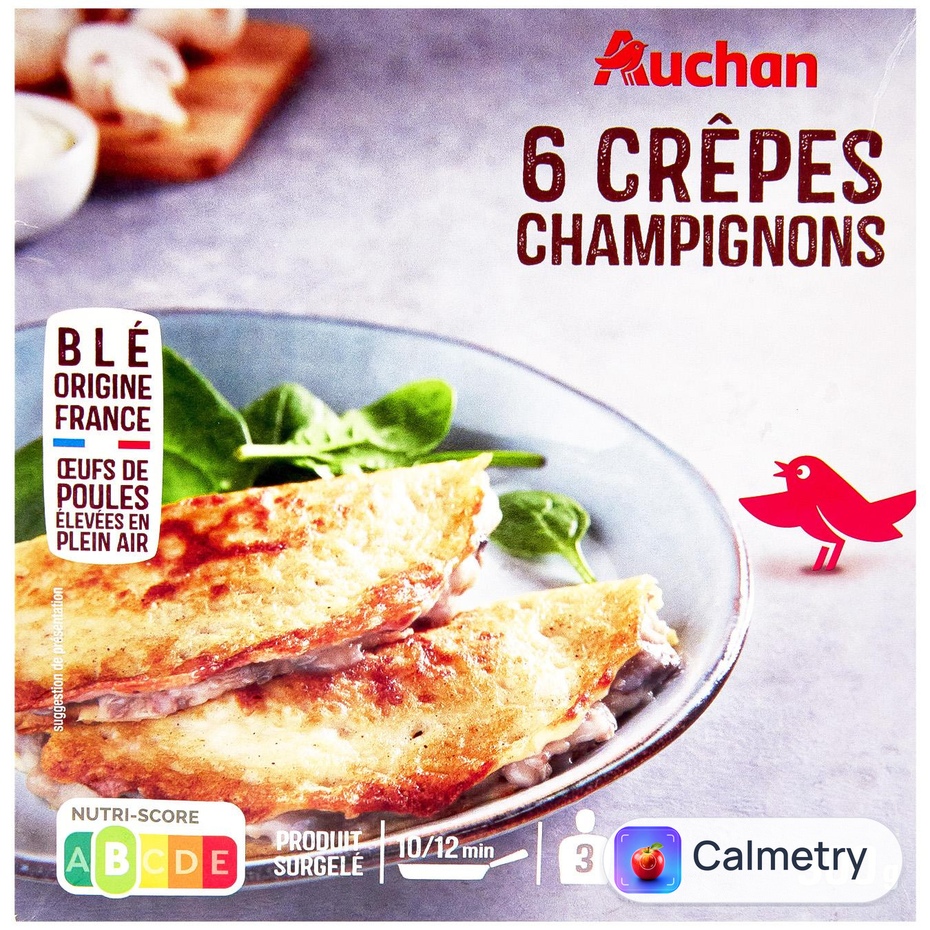 Млинці Auchan з грибами 6шт 300г