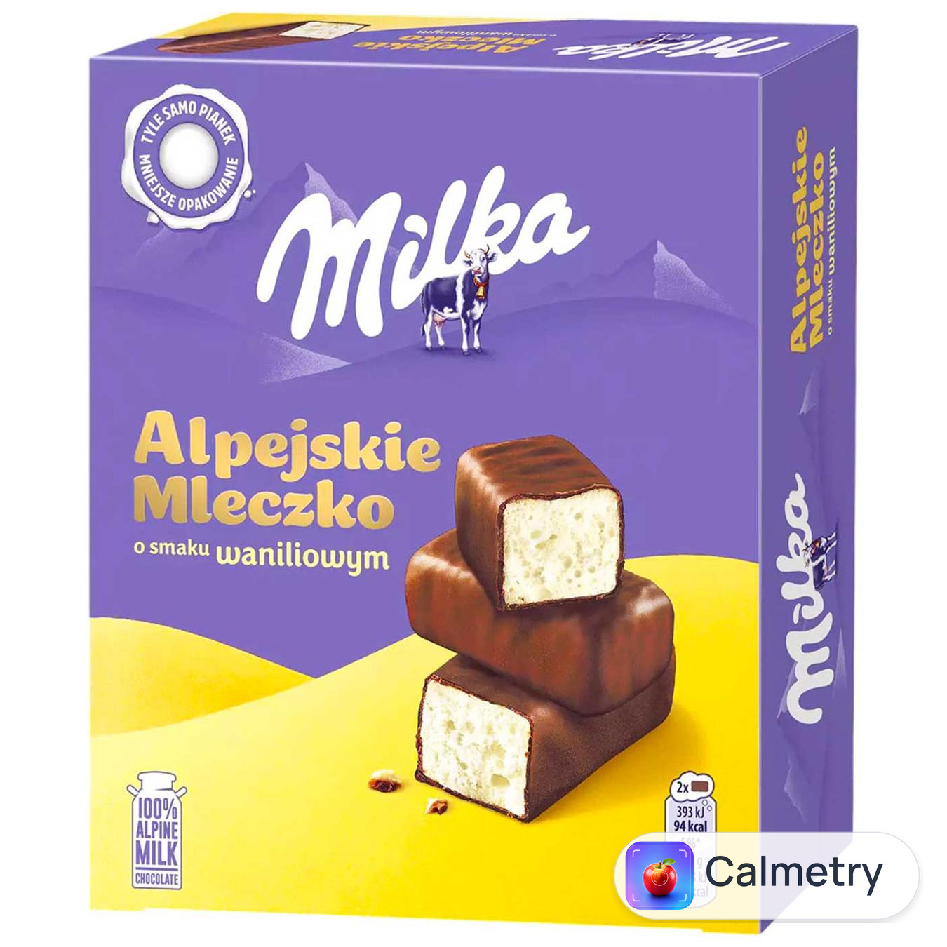 Цукерки Milka Alpejskie Mleczko зі смаком ванілі 330г