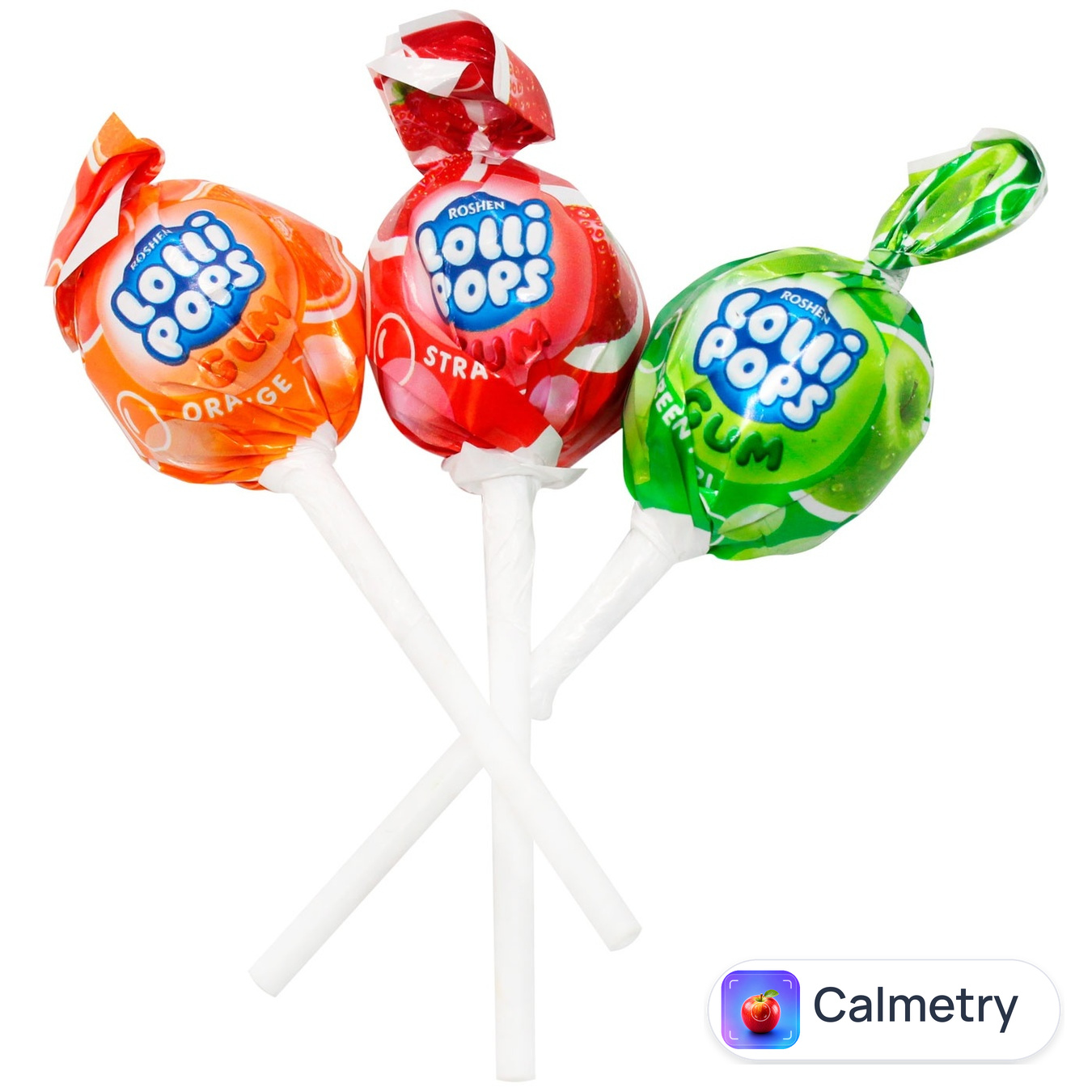 Цукерки Roshen LolliPops Gum Фруктовий мікс