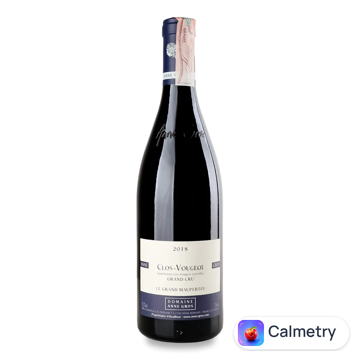 Вино Domaine Anne Gros Clos Vougeot Le Grand Maupertui 2018 0,75л