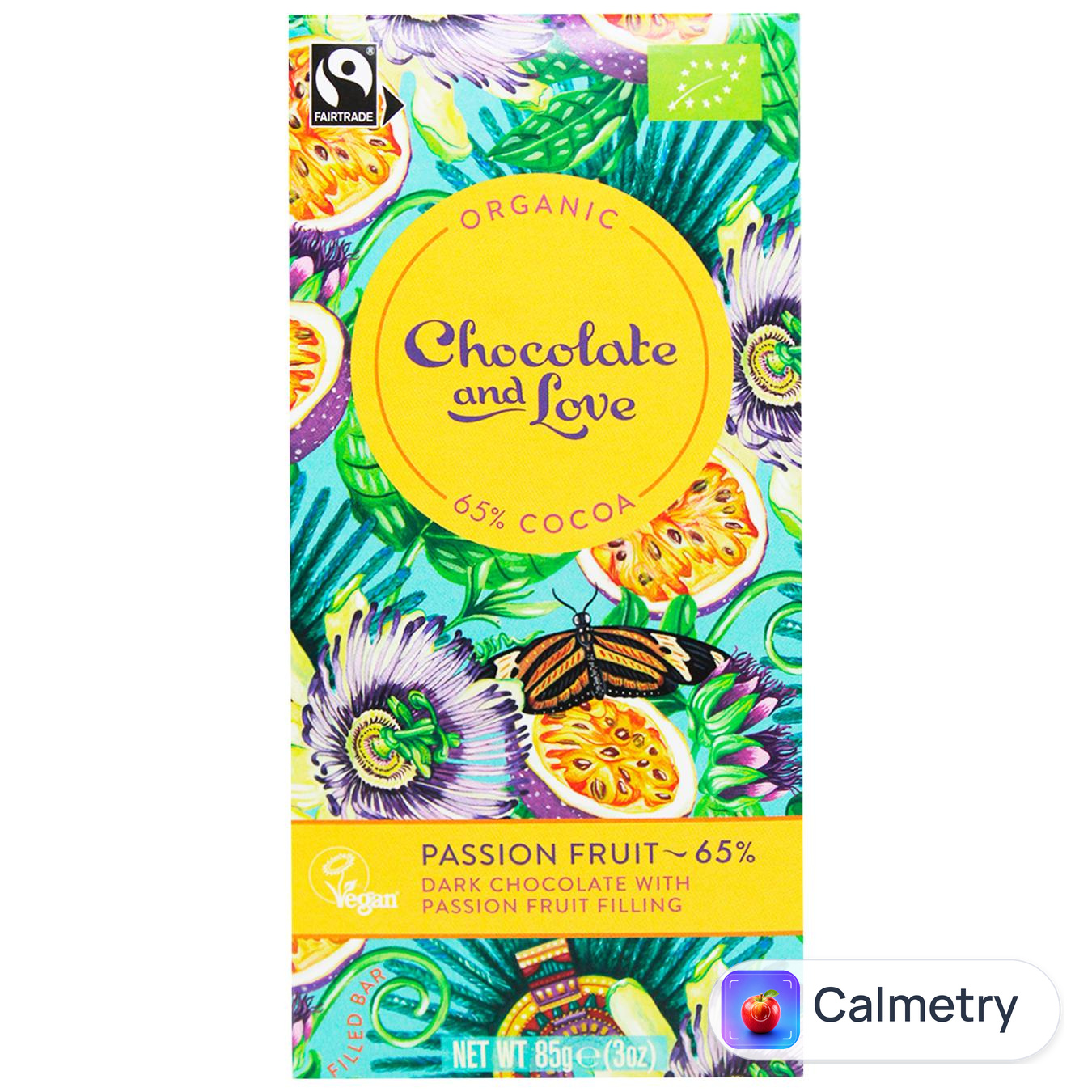 Шоколад чорний Chocolate and Love з маракуєю 65% 85г