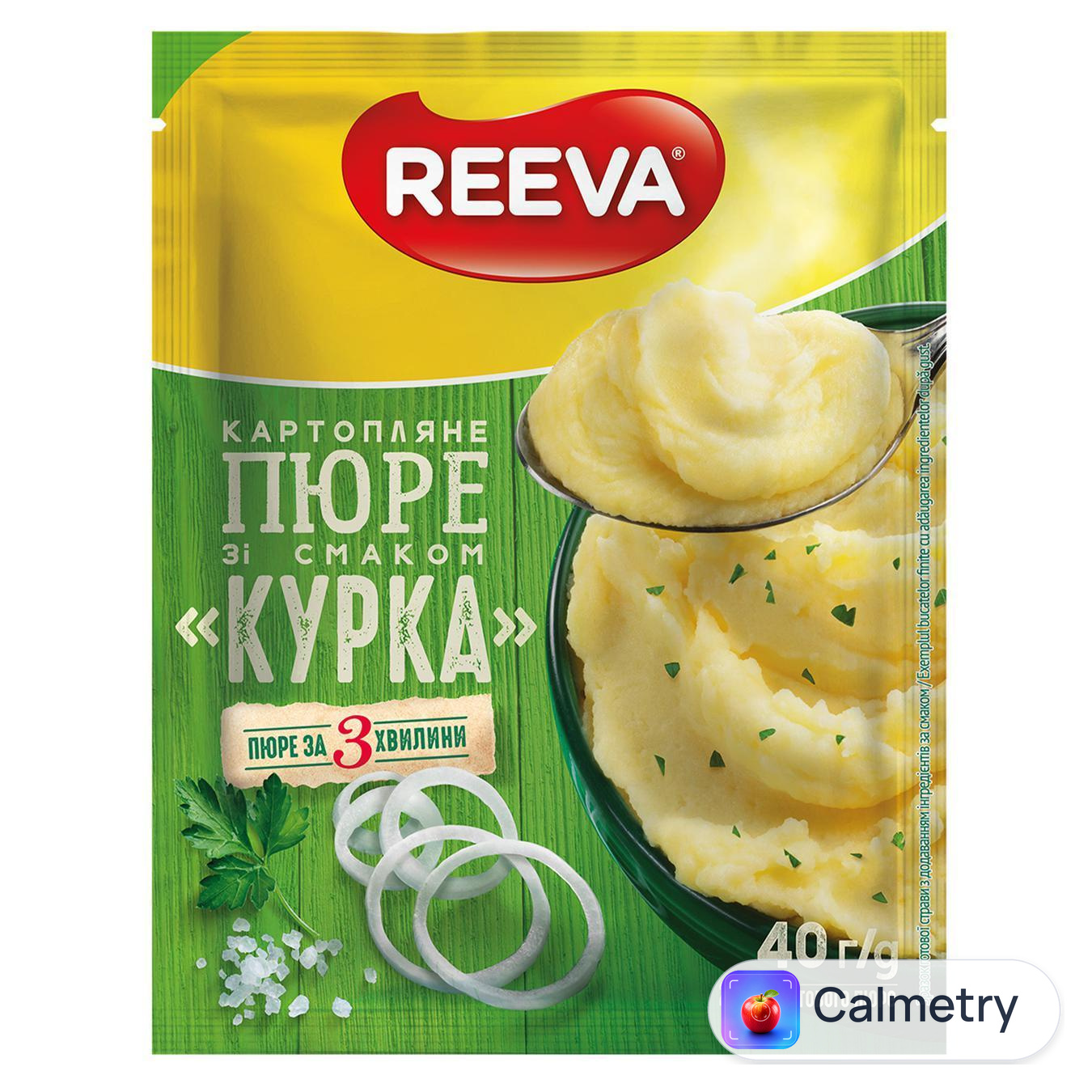 Пюре картопляне Reeva зі смаком курки 40г — фото продукту