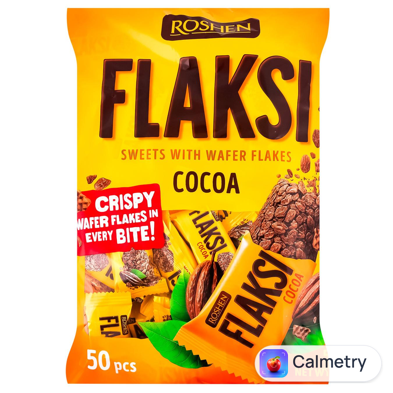 Цукерки Roshen Flaksi какао 500г — фото продукту