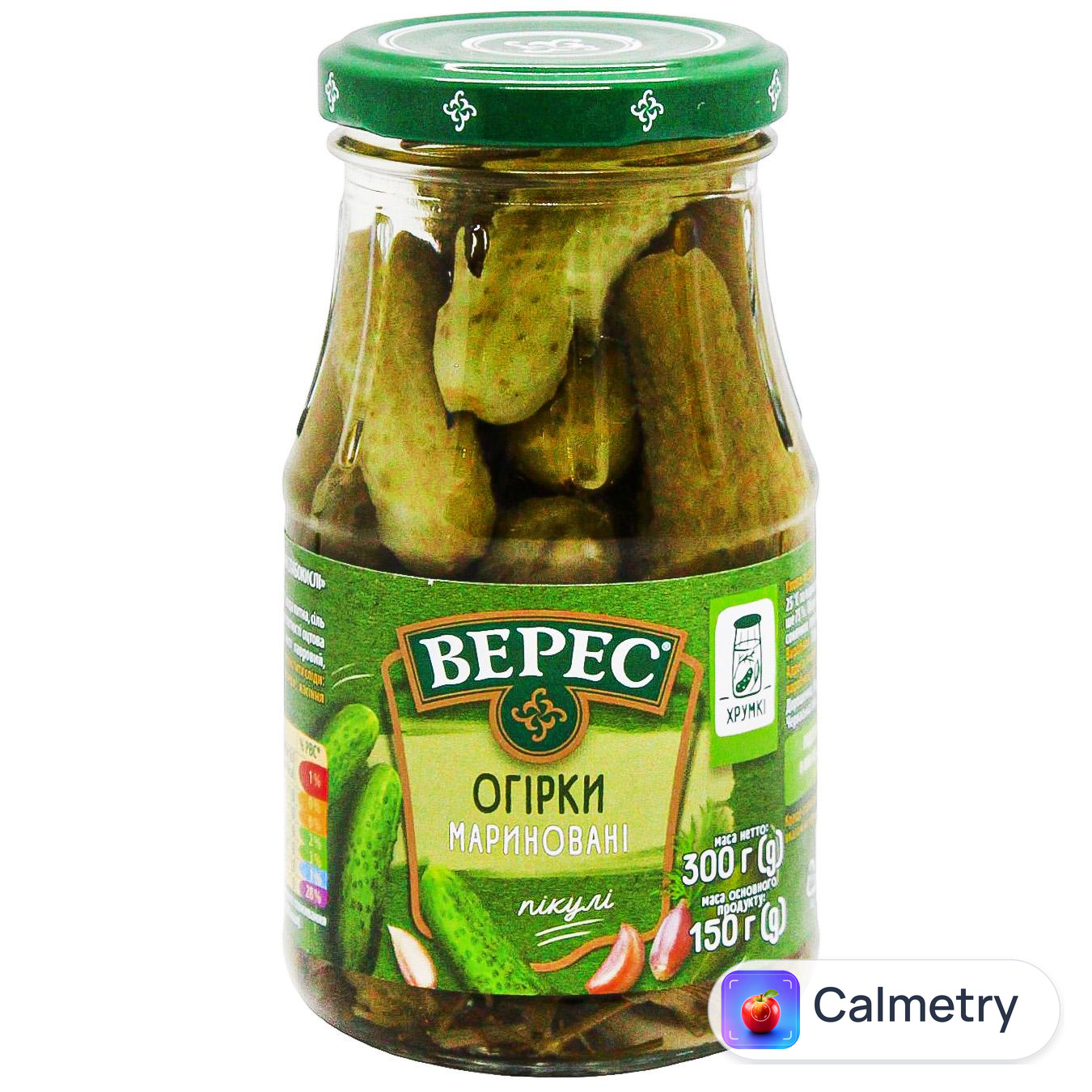 Огірки Верес мариновані 300г — фото продукту