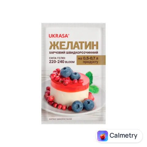 Желатин «Украса» швидкорозчинний