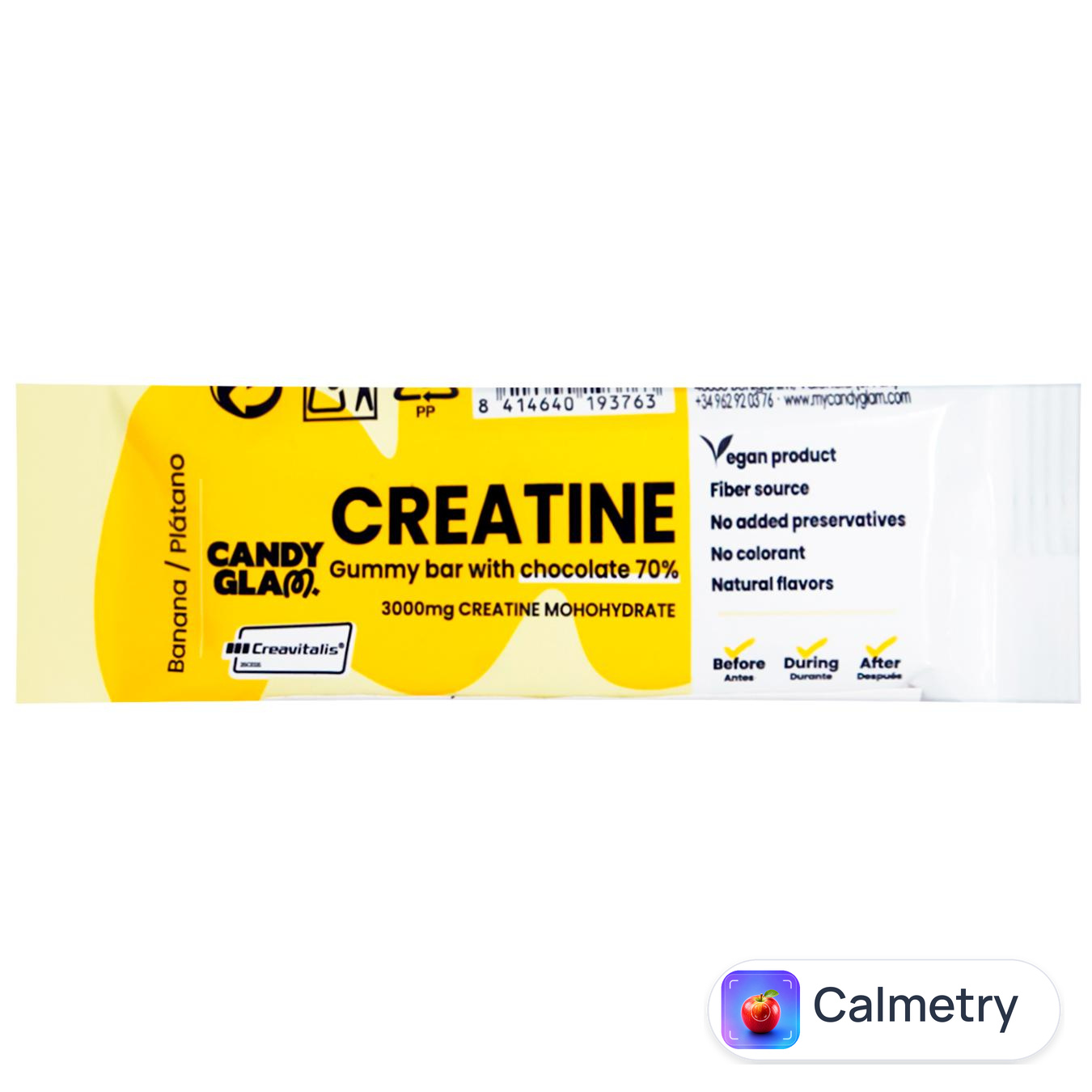 Батончик Candy Glam Creatine зі смаком апельсина 30г