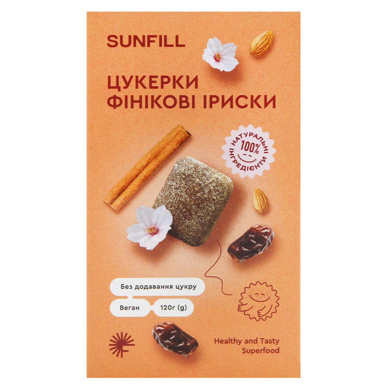 Цукерки Sunfill Фінікові іриски 120г — фото продукту