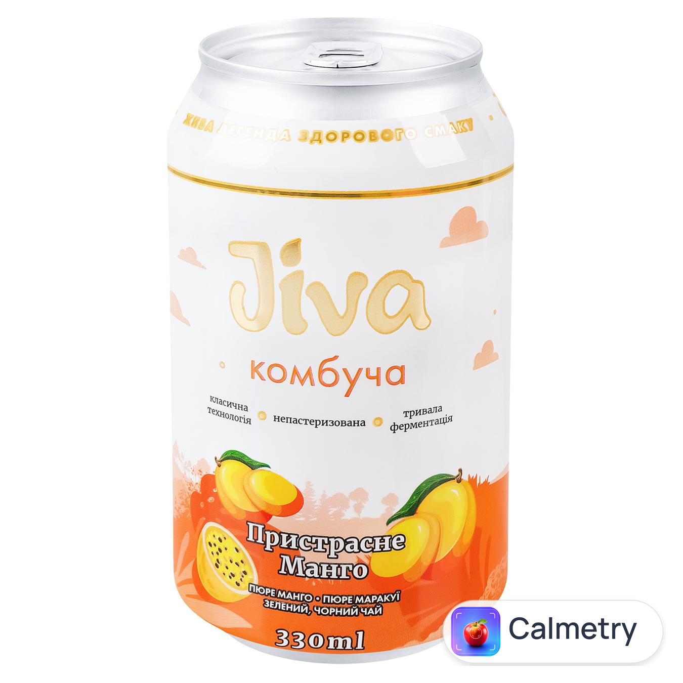 Комбуча Jiva Пристрасне манго 0,33л — фото продукту