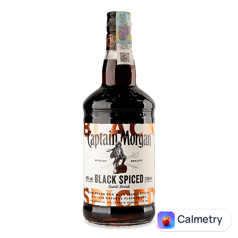 Напій на основі рому Captain Morgan Black Spiced, 0,7л