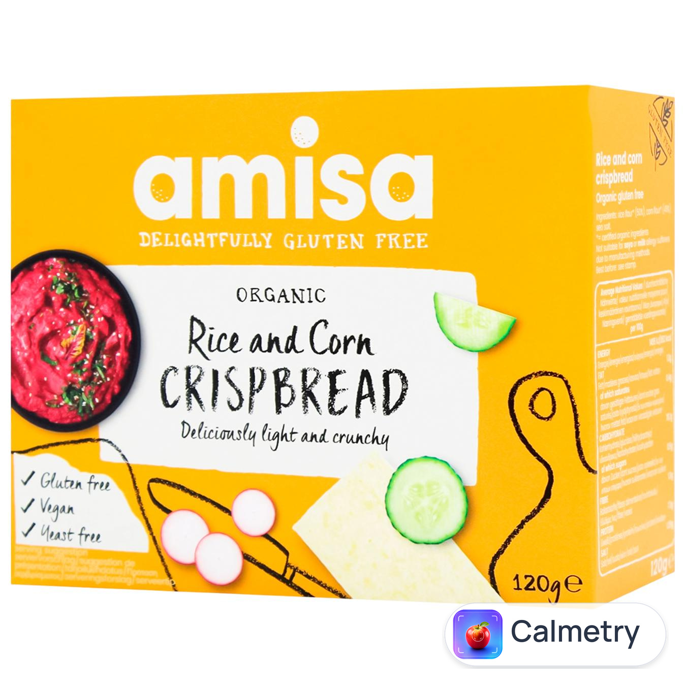 Хлібці Amisa рисово-кукурудзяні органічні 120г