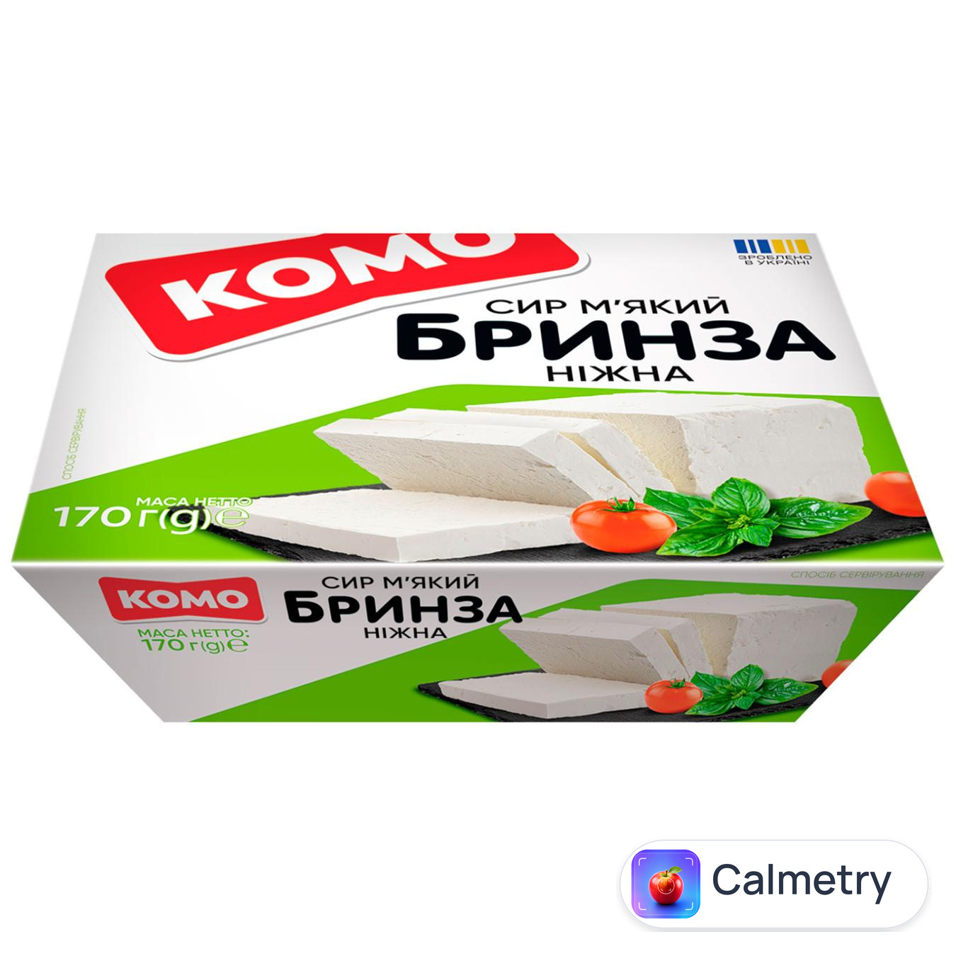 Сир Комо Бринза Ніжна 60% 170г — фото продукту