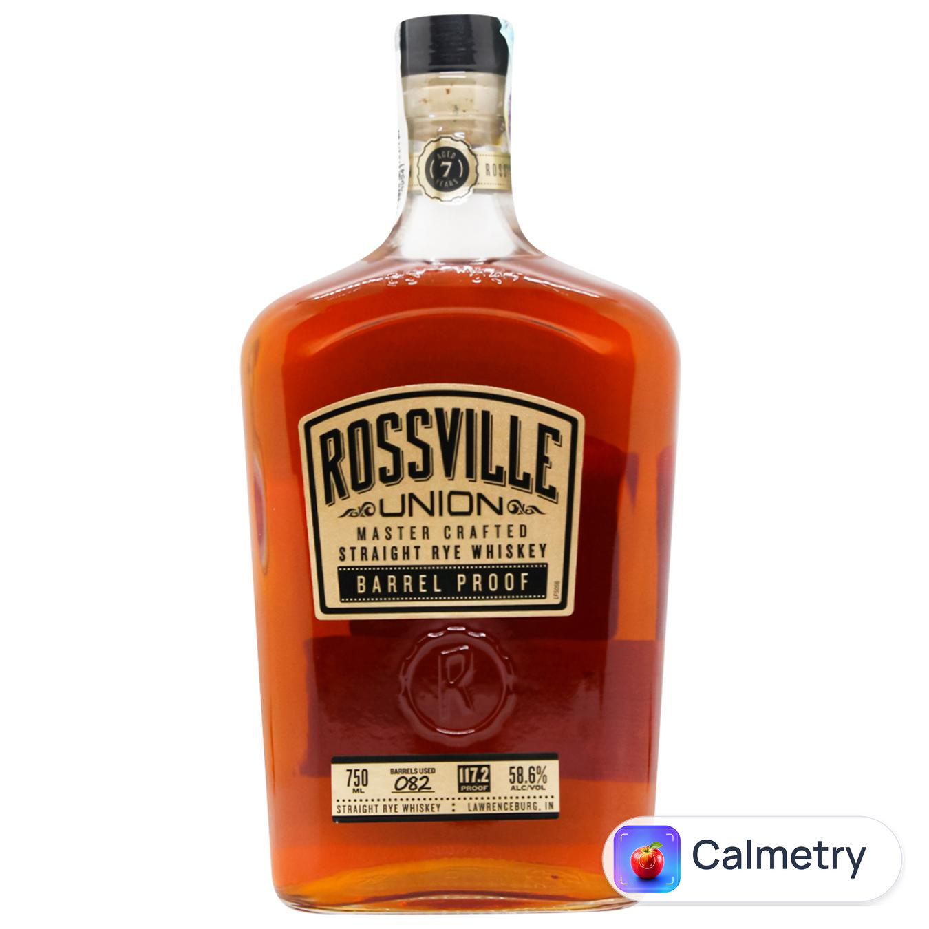 Віскі Rossville Union Barrel Proof Rye 7 років 58,6% 0,75л