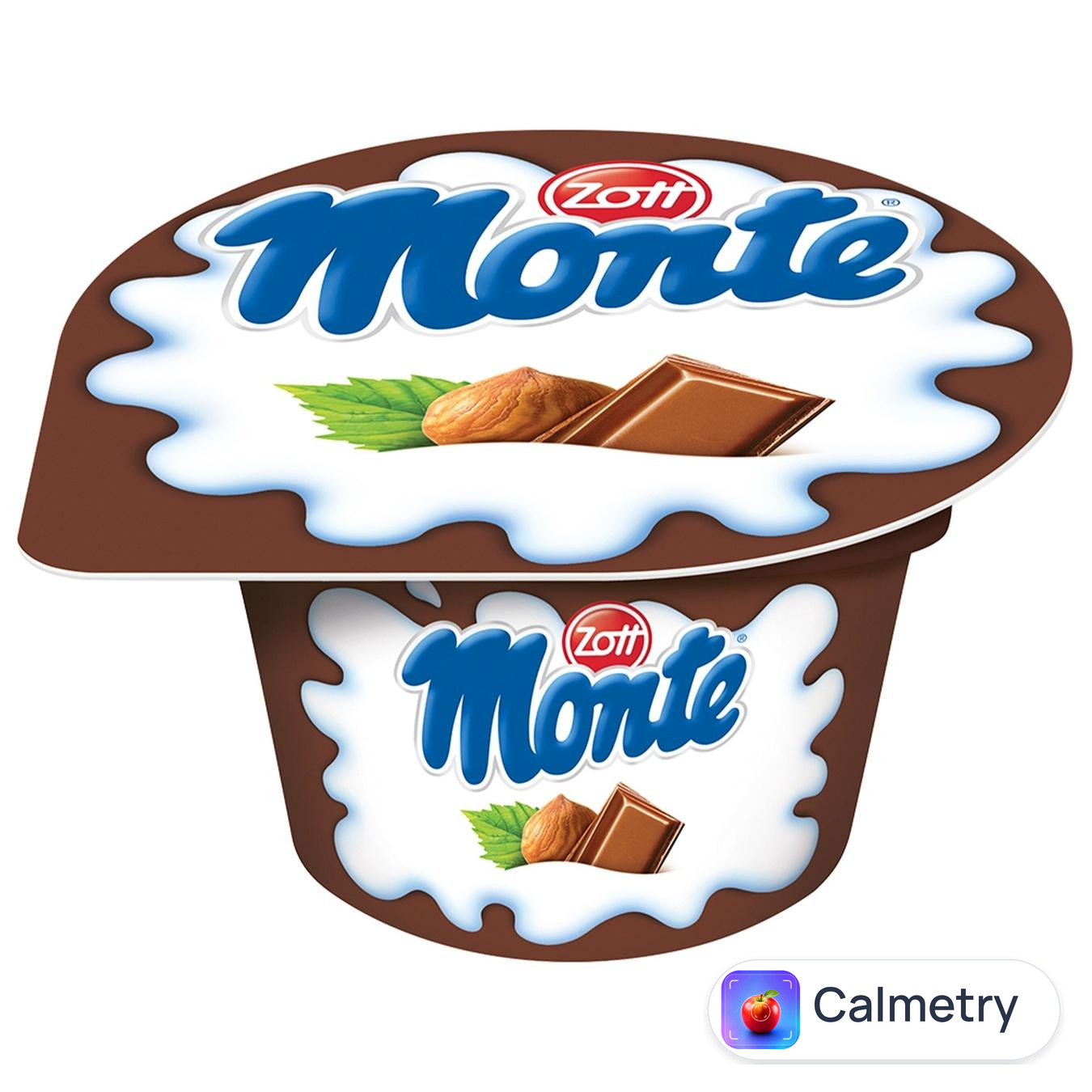 Десерт молочний Zott Monte Maxi з шоколадом та лісовими горіхами 13,3% 100г