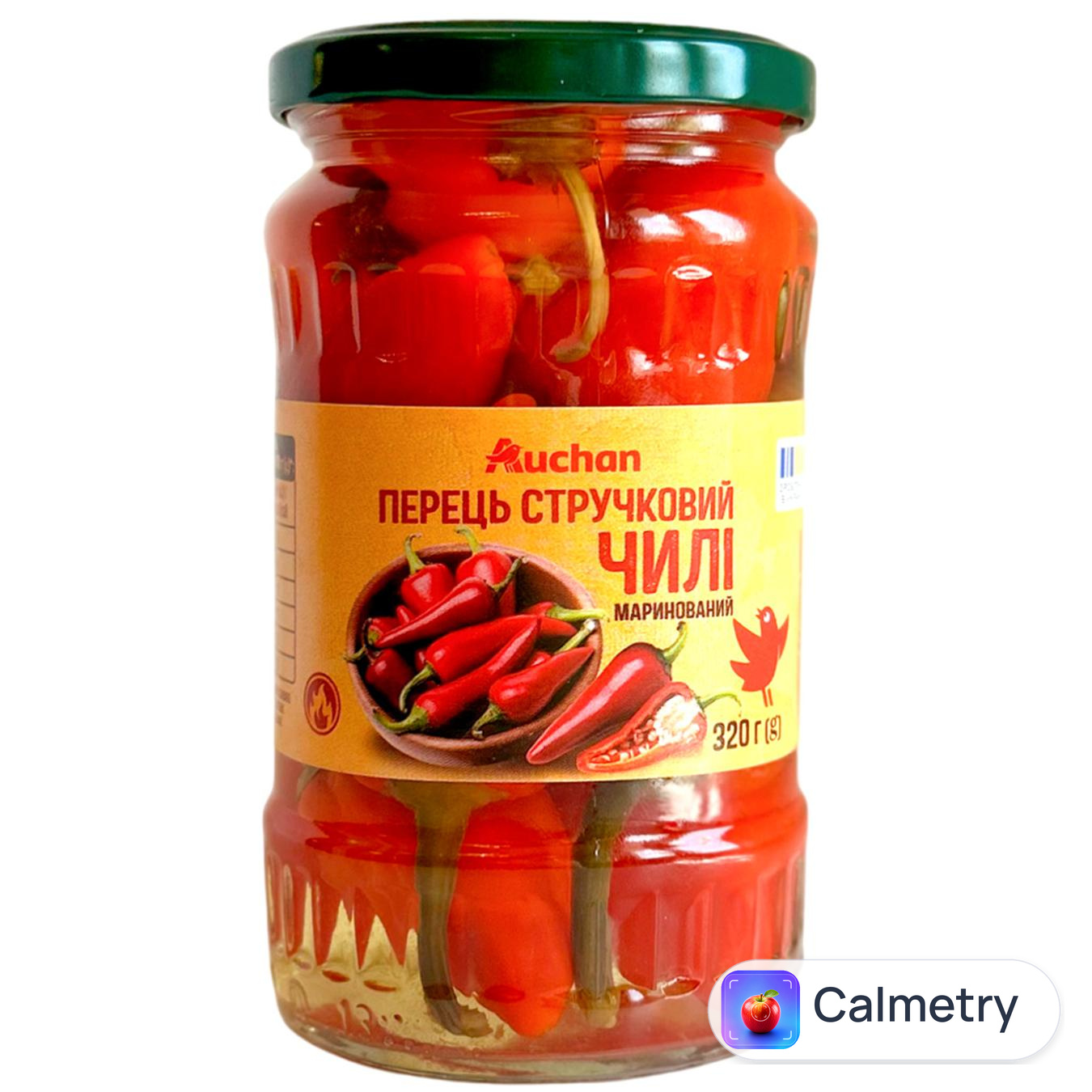 Перець стручковий чилі Auchan маринований 320г