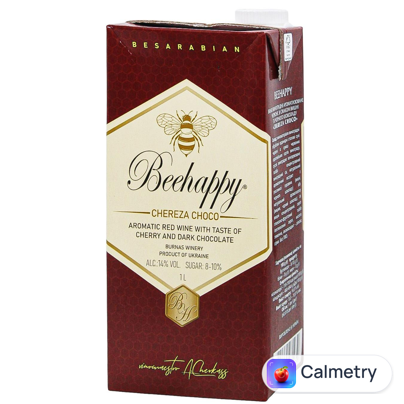 Вино Beehappy Chereza Choco ароматизоване червоне 14% 1л