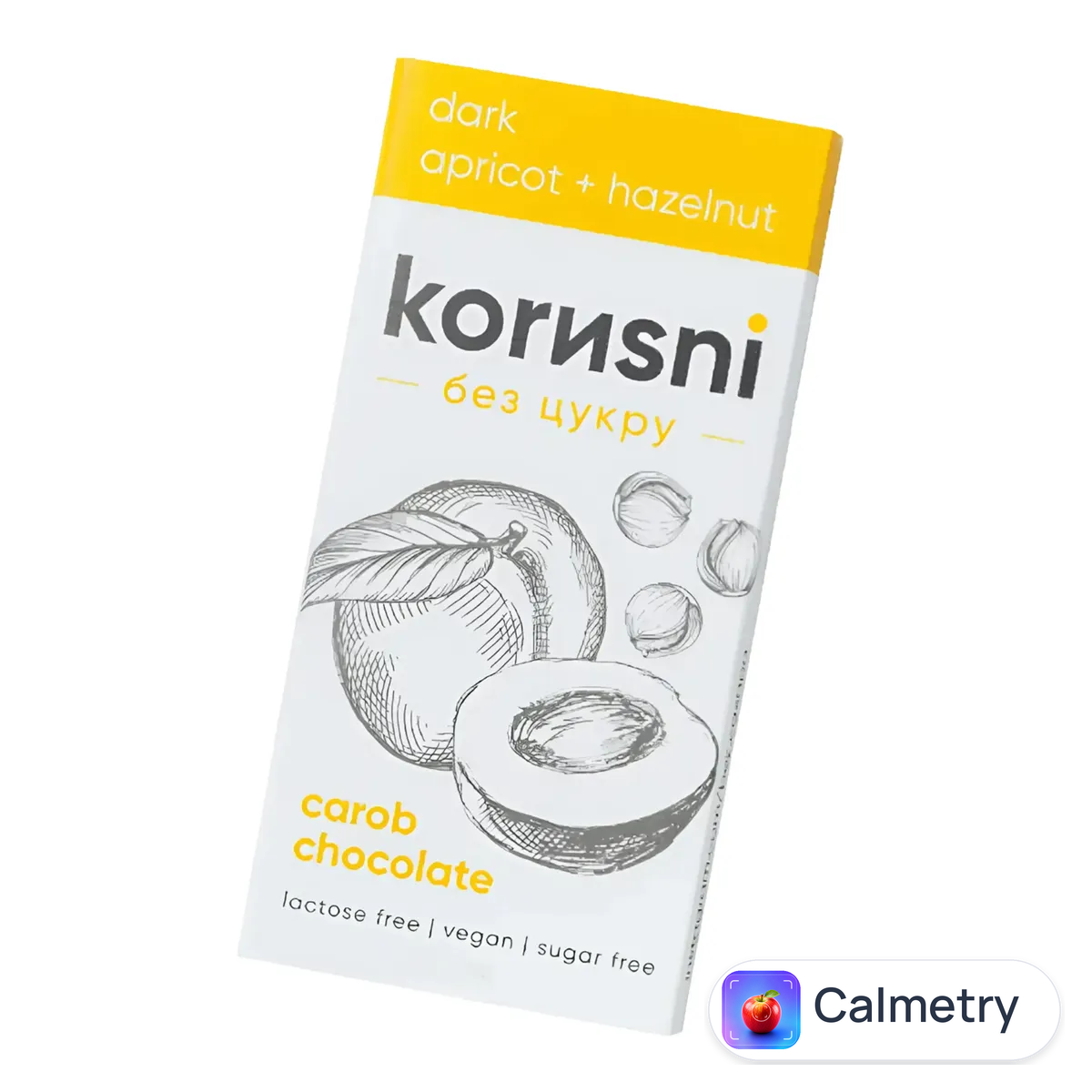 Шоколад чорний Лавка традицій Korиsni курага-фундук 90г