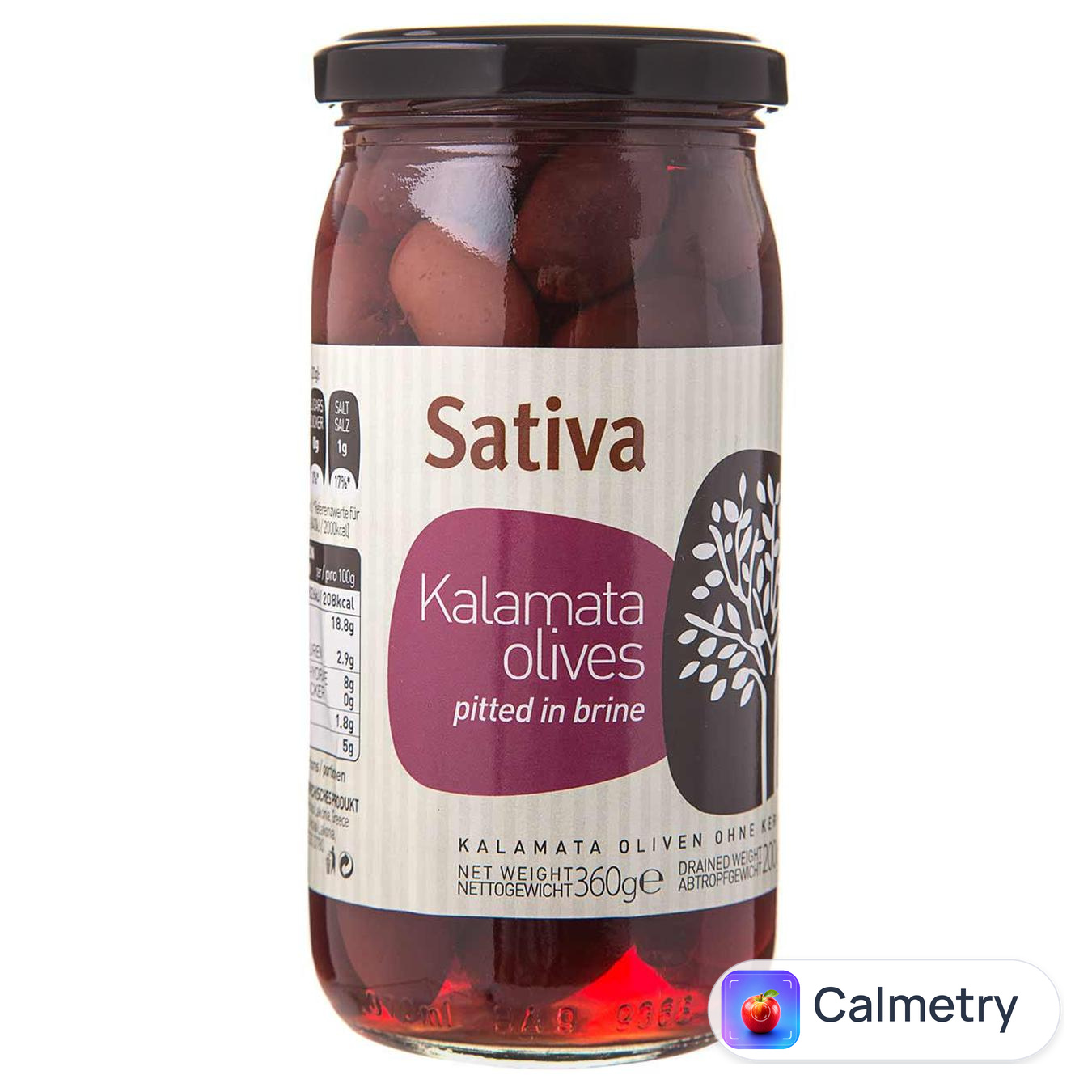 Оливки Sativa Каламата без кісточки 360г