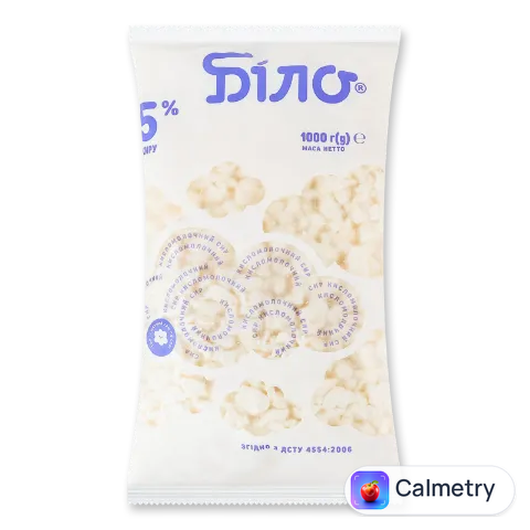 Сир кисломолочний Біло 5%