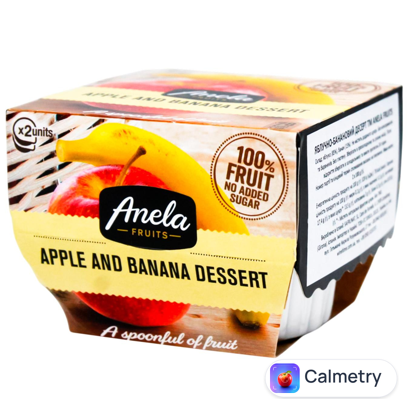Десерт Anela Fruits яблучно-банановий 200г
