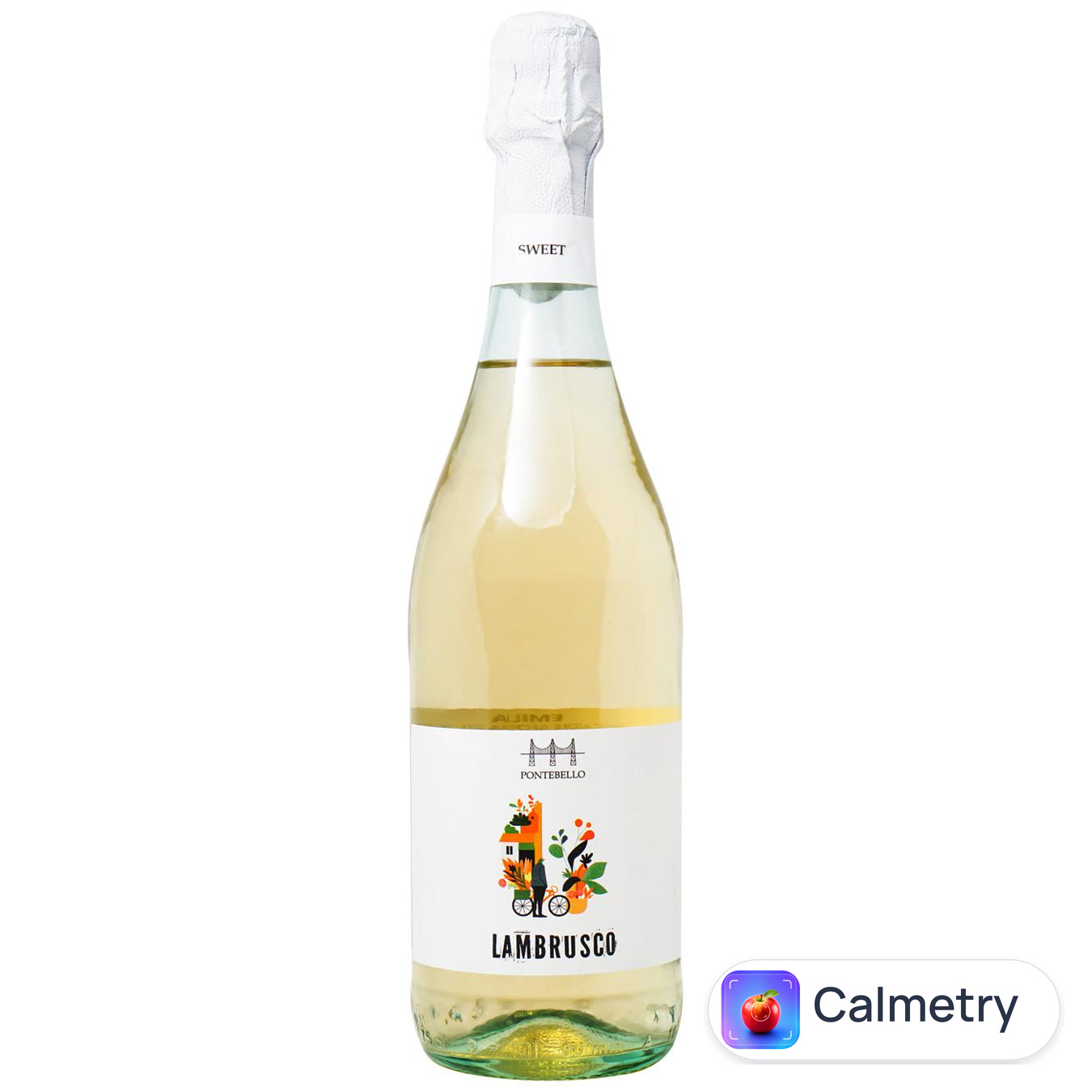 Вино ігристе Pontebello Lambrusco біле солодке 0,75л