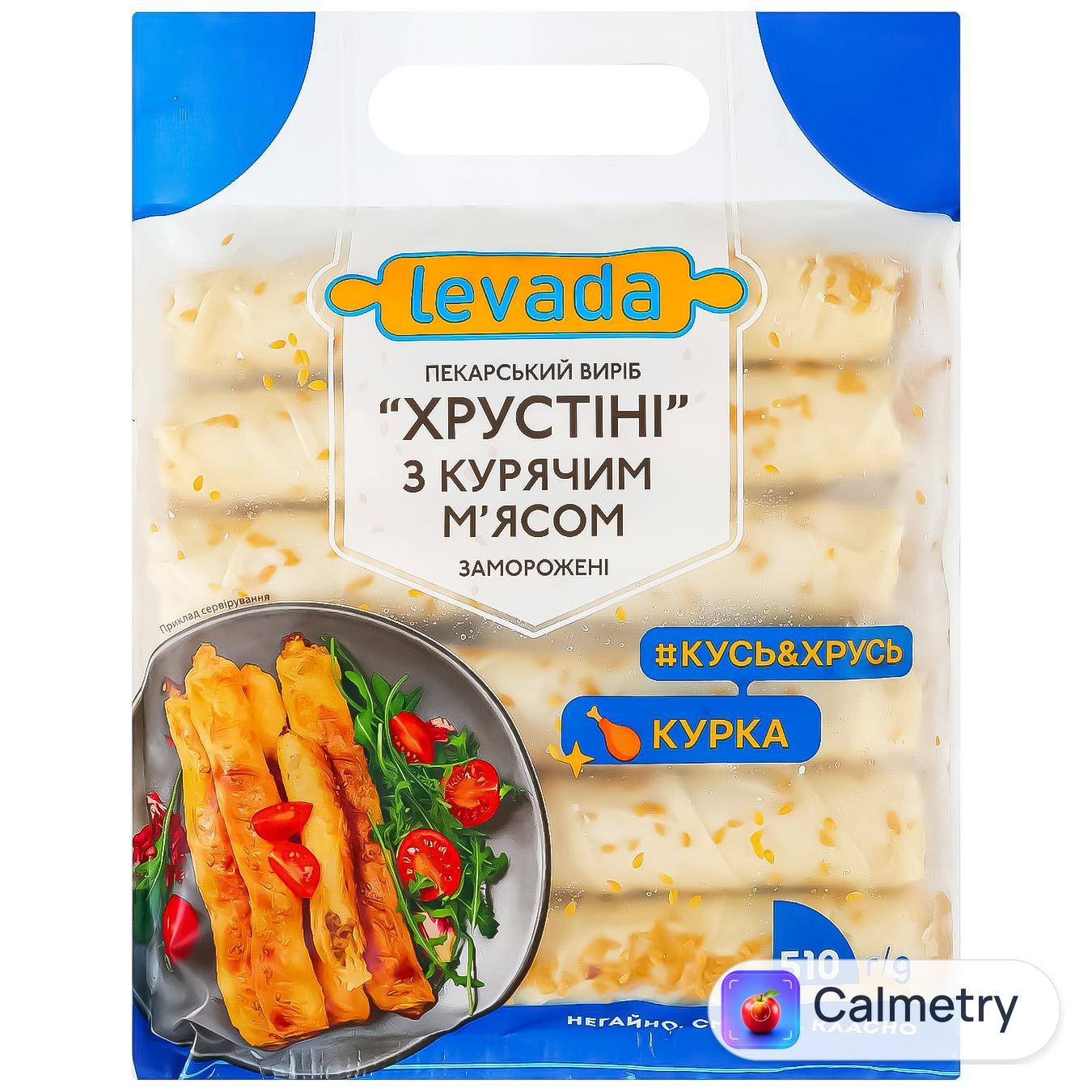Пекарський виріб Levada Хрустіні з курячим м'ясом 10г — фото продукту