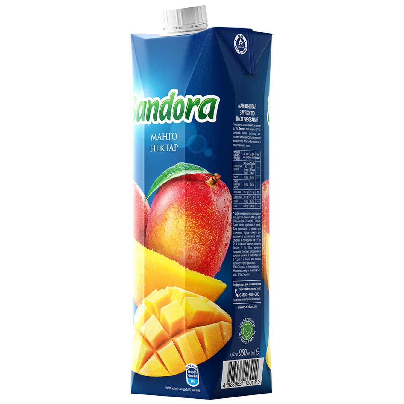 Нектар Sandora манго 0,95л — фото продукту