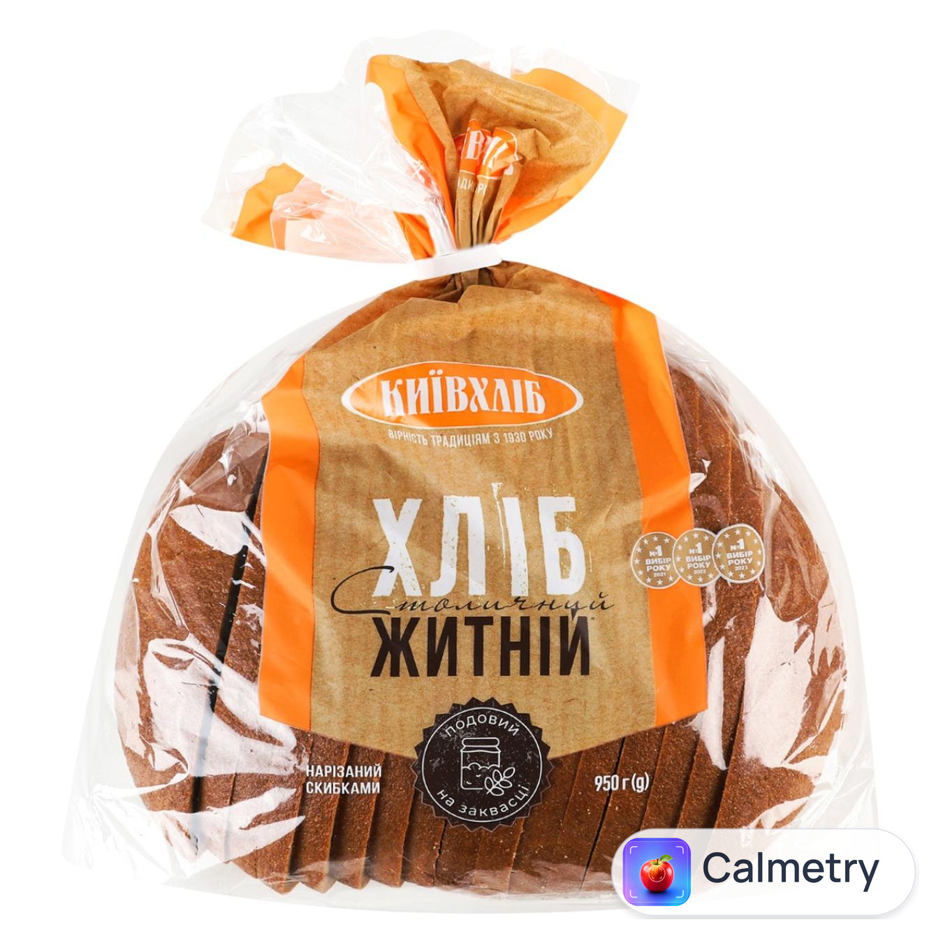 Хліб Київхліб Столичний житній нарізаний 950г